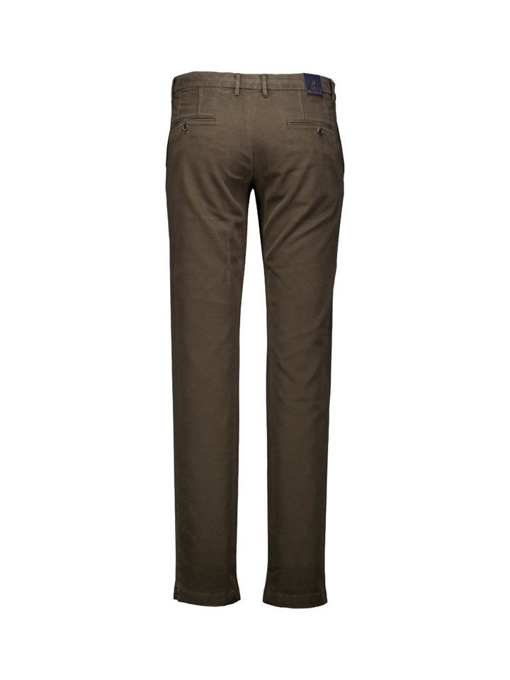 Espresso bruine lange broek Zilton 