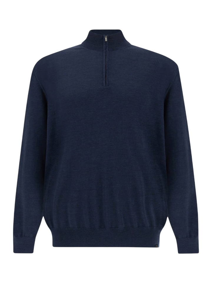 Donkerblauwe gilet met rits Paul&Shark
