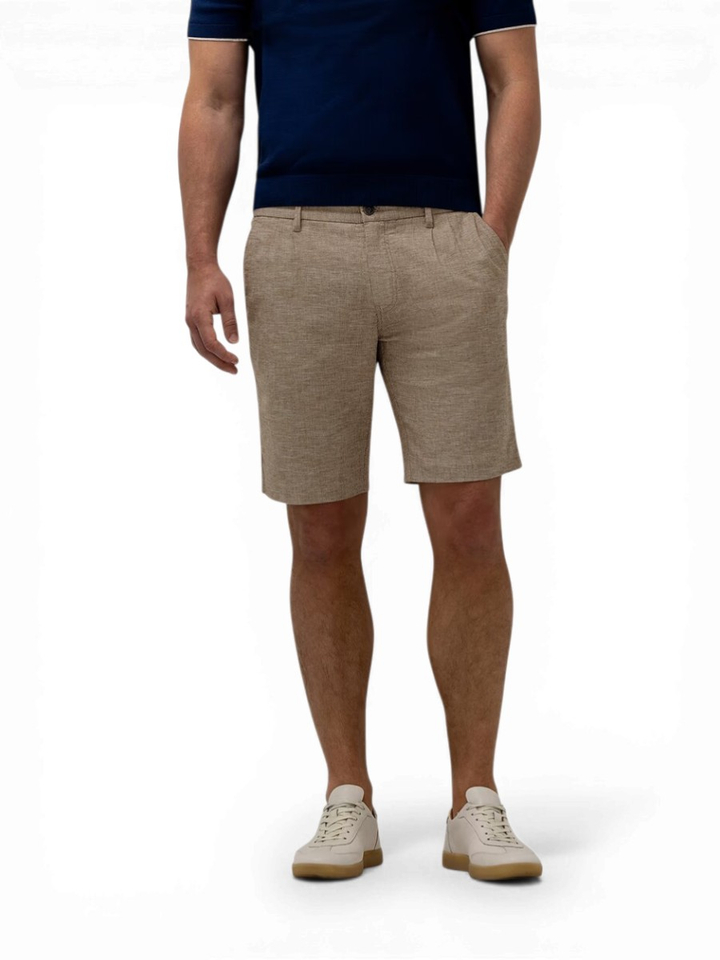 Bruine linnen short State Of Art 