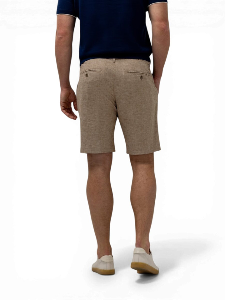 Bruine linnen short State Of Art 