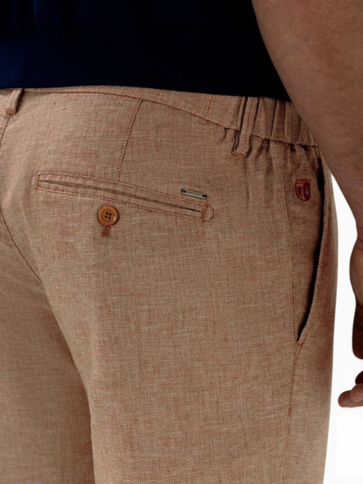 Roestkleurige linnen short State Of Art