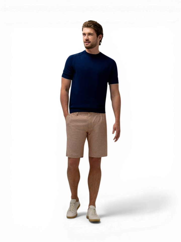 Roestkleurige linnen short State Of Art