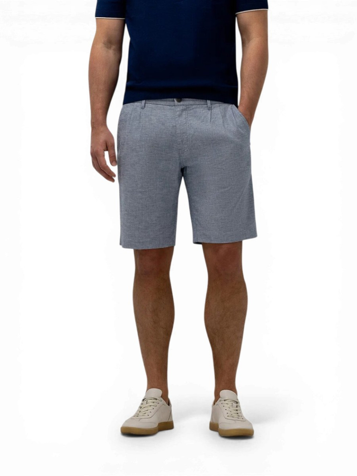 Blauwe linnen short State Of Art