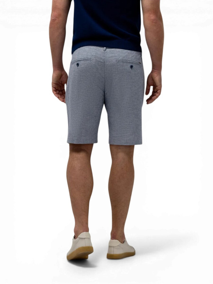 Blauwe linnen short State Of Art