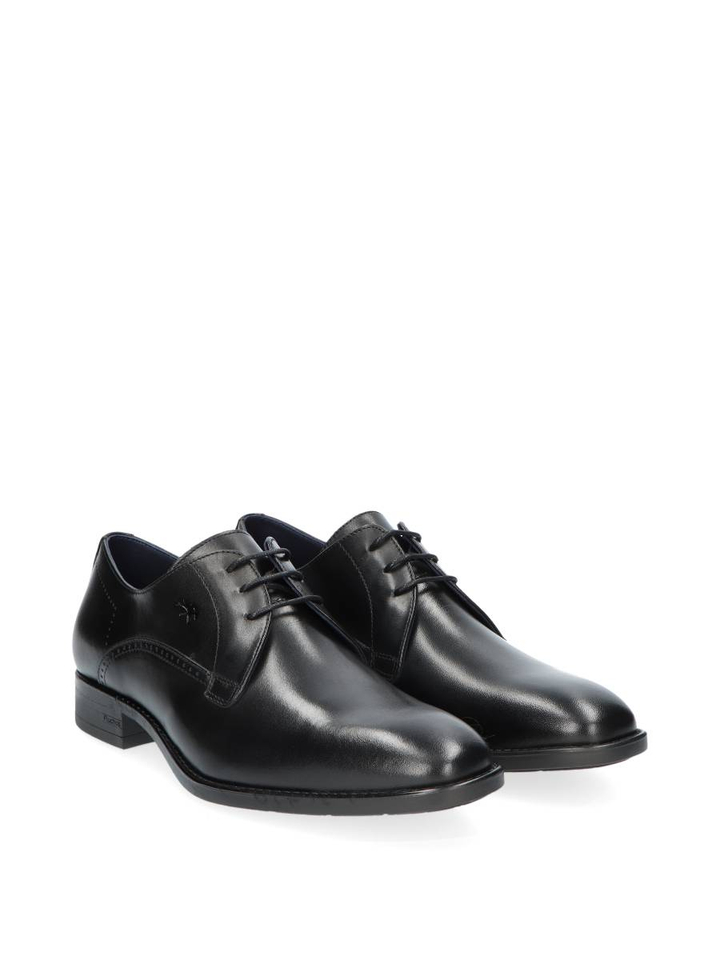 Zwarte lage geklede veterschoenen Fluchos