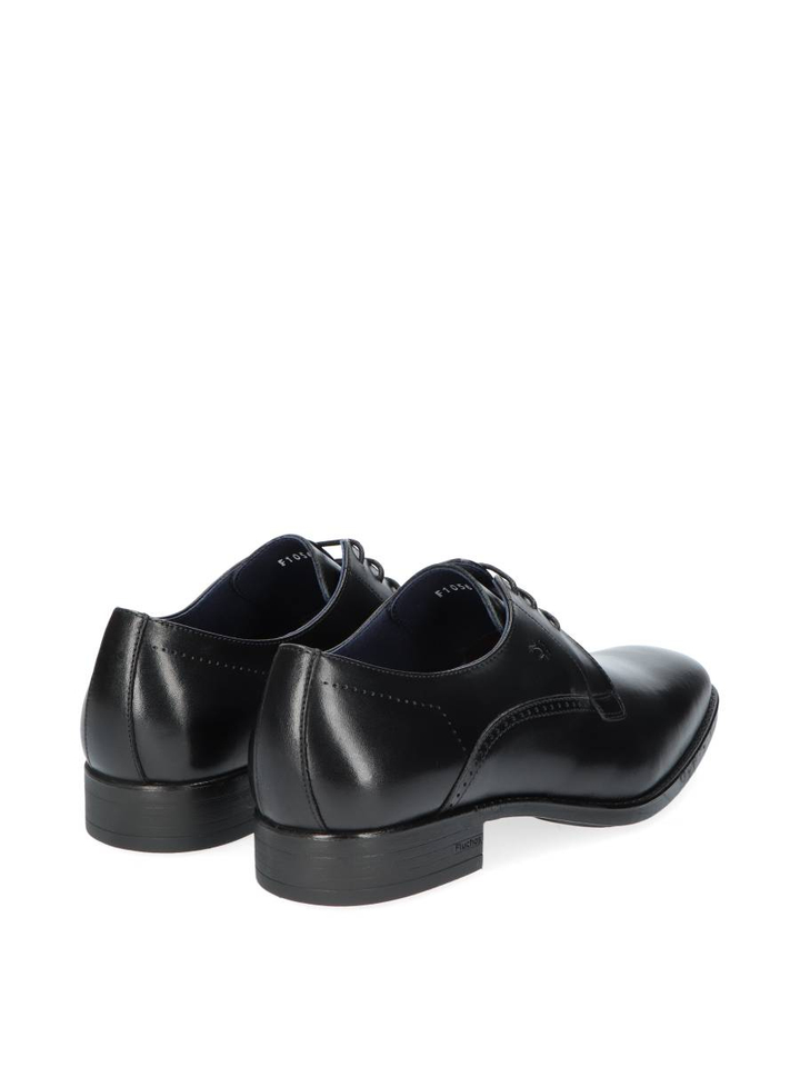 Zwarte lage geklede veterschoenen Fluchos