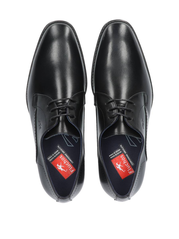 Zwarte lage geklede veterschoenen Fluchos