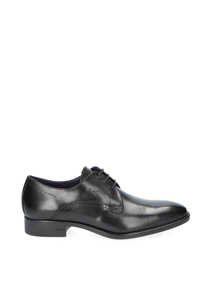Zwarte lage geklede veterschoenen Fluchos
