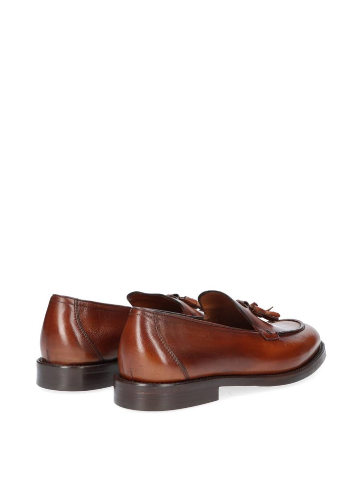 Cognac loafers Bufalo Cuoio Flecs 