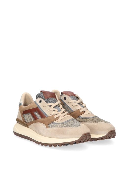 Lichtbruine lage sneakers Noppi Floris Van Bommel