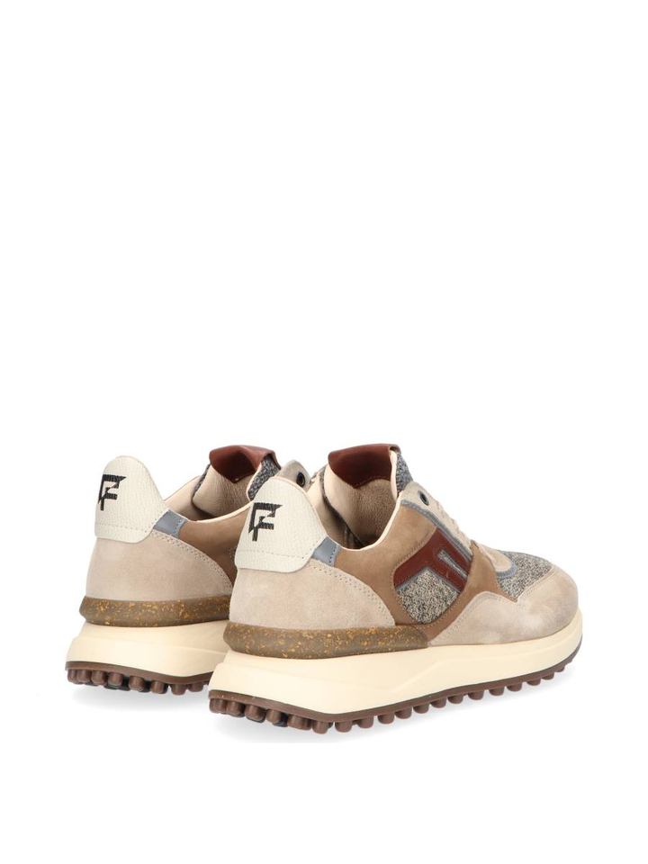 Lichtbruine lage sneakers Noppi Floris Van Bommel