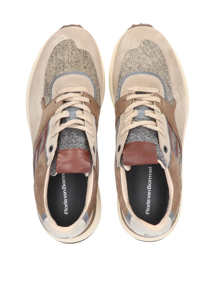 Lichtbruine lage sneakers Noppi Floris Van Bommel