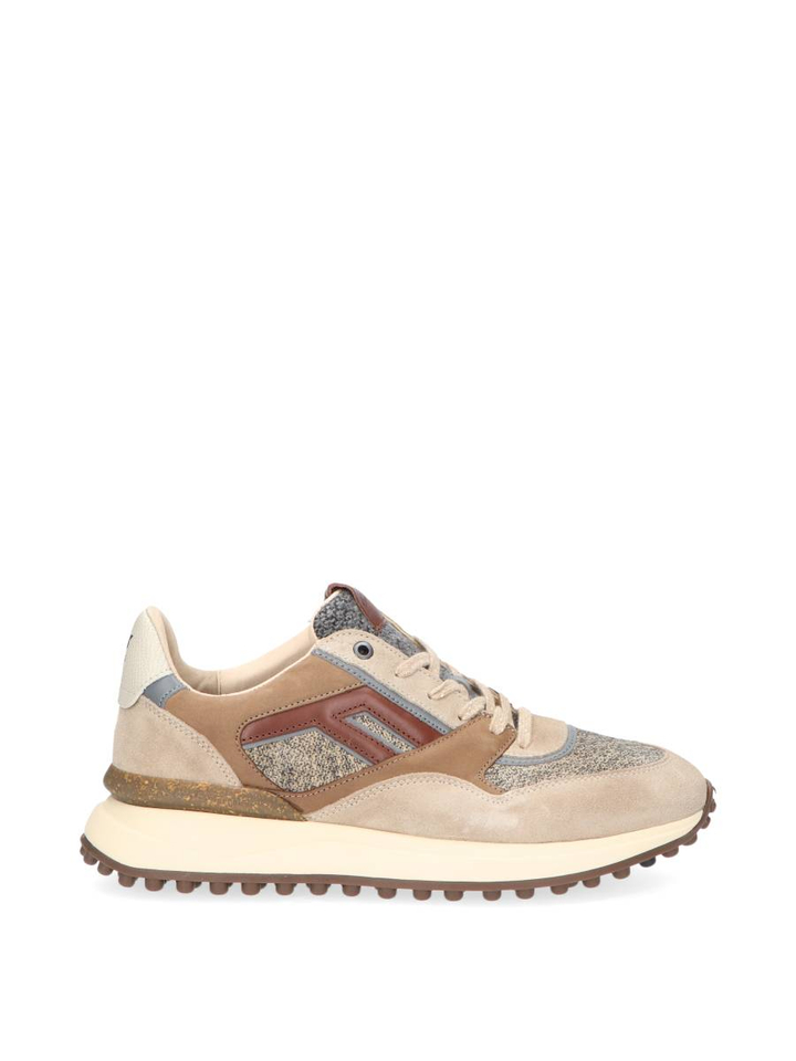 Lichtbruine lage sneakers Noppi Floris Van Bommel
