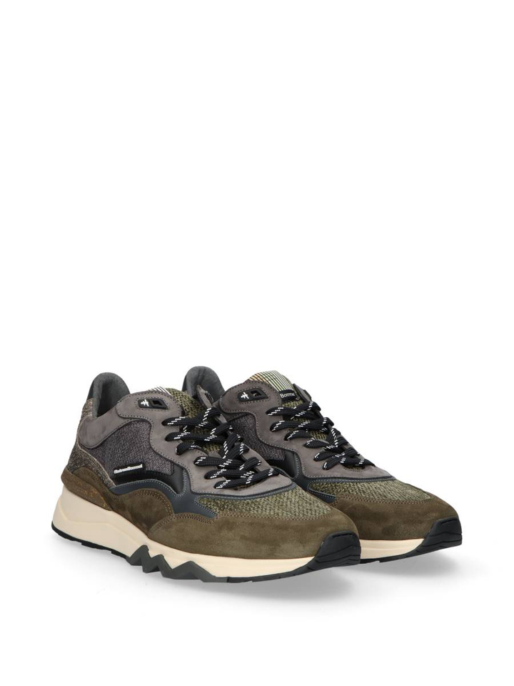 Blauw/groene lage sneakers Floris Van Bommel