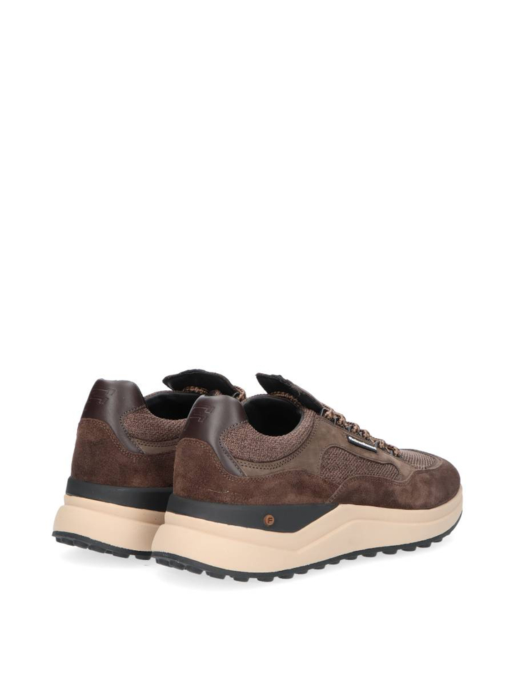 Donkerbruine lage sneakers Floris Van Bommel