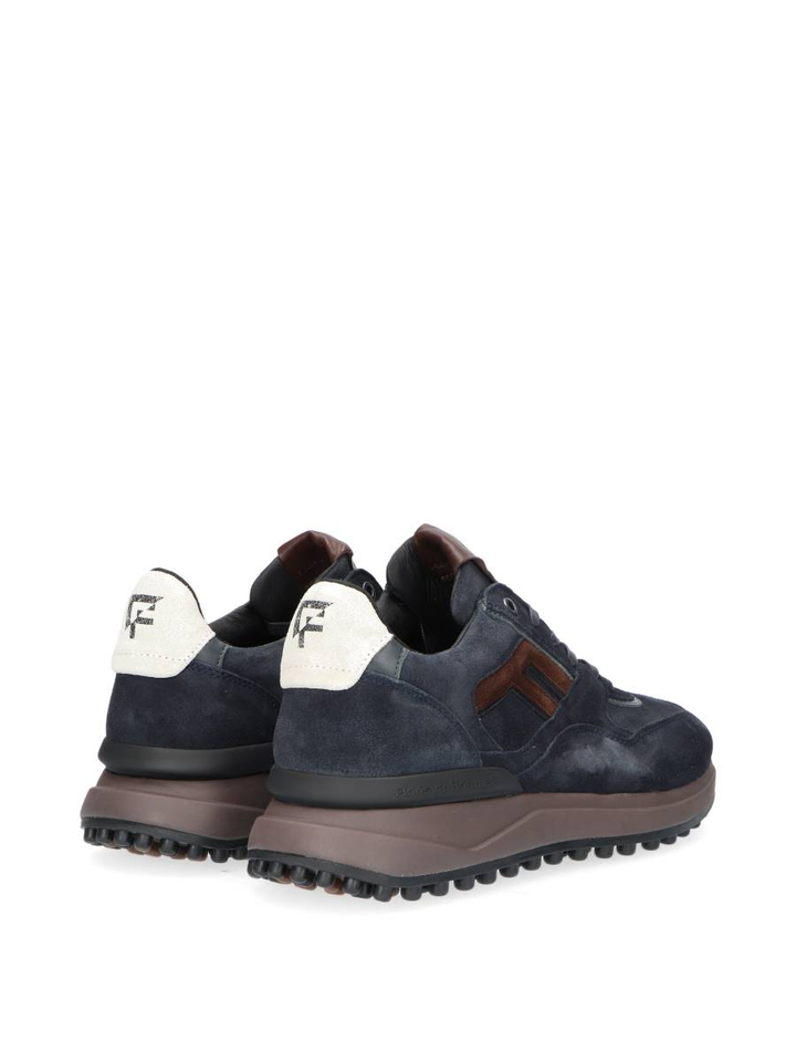 Donkerblauwe lage sneakers Floris Van Bommel