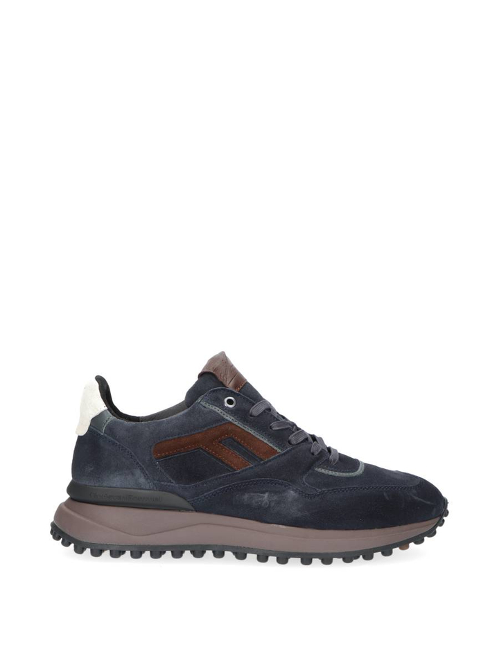 Donkerblauwe lage sneakers Floris Van Bommel