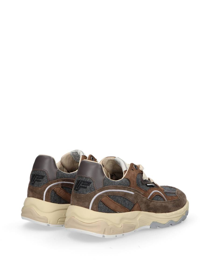 Taupe lage sneakers De Rezer Floris Van Bommel