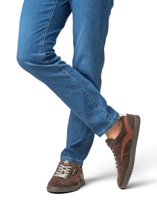 Bruine lage sneakers Floris Van Bommel