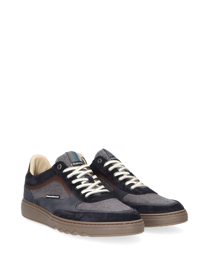 Donkerblauw lage sneakers De Kupster Floris Van Bommel 