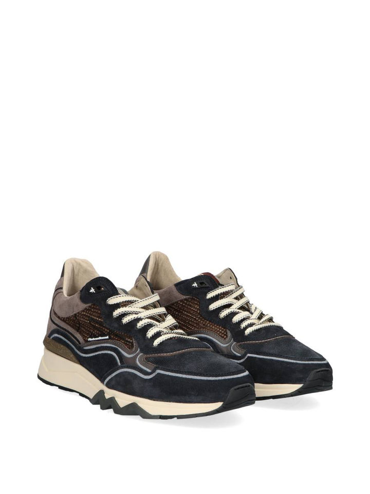 Donkerblauwe lage sneaker Zager Floris Van Bommel
