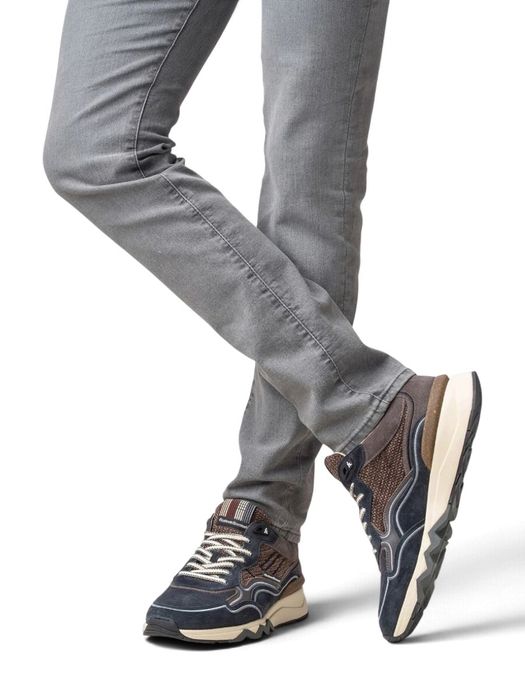 Donkerblauwe lage sneaker Zager Floris Van Bommel