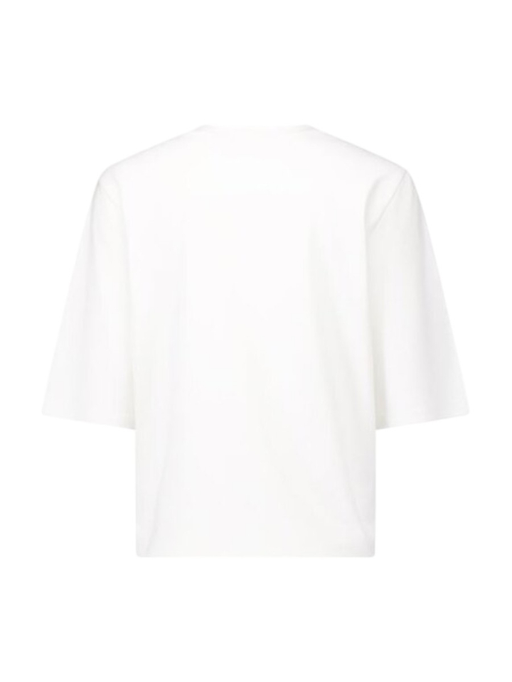 Witte t-shirt met ronde hals Fiore Studio Anneloes 