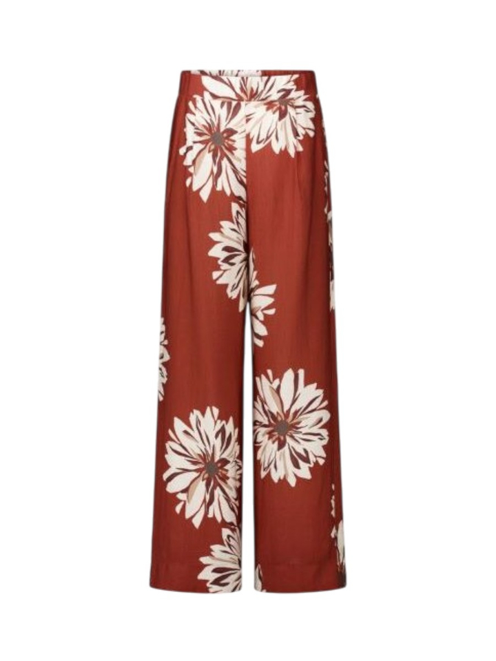 Wijde losse broek in bloemenprint Bruce Flower Studio Anneloes