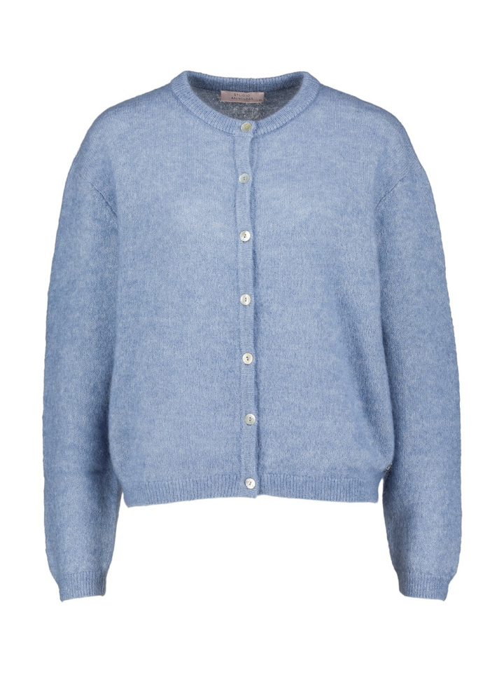 Lichtblauwe cardigan met knopen Bibi Studio Anneloes