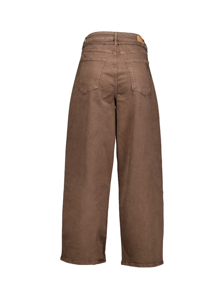 Bruine jeans met bijpassende denim ceinture BABET Studio Anneloes