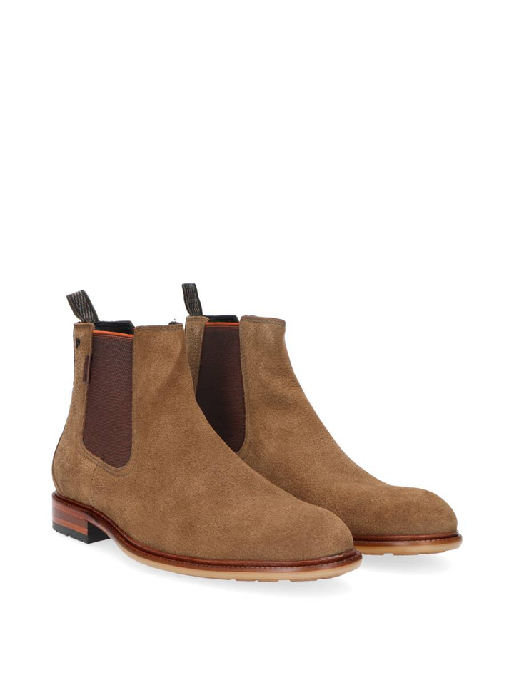 Bruine korte boots De Normer Floris Van Bommel 