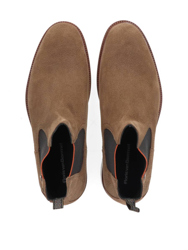 Bruine korte boots De Normer Floris Van Bommel 