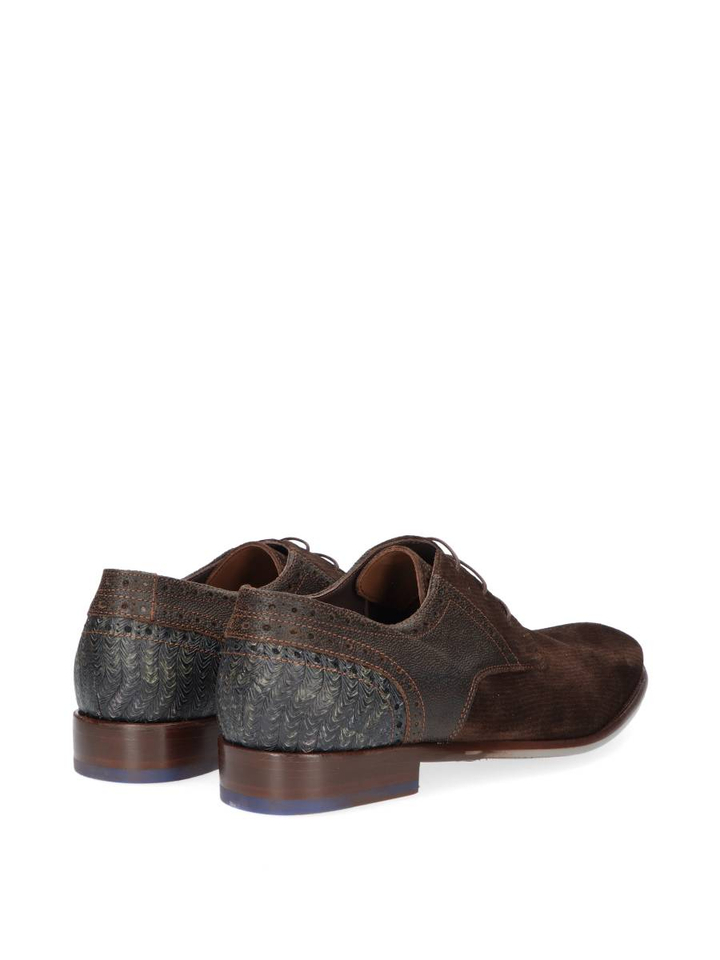 Donkerbruine geklede schoenen De Stapper Floris Van Bommel