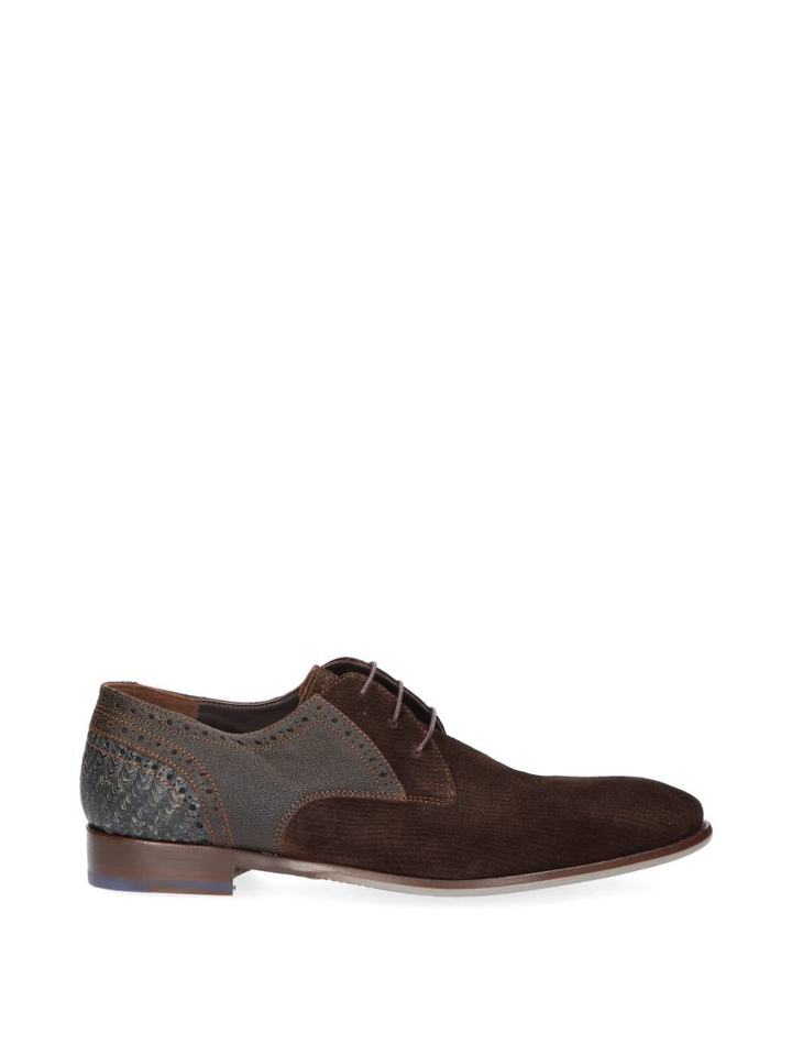 Donkerbruine geklede schoenen De Stapper Floris Van Bommel