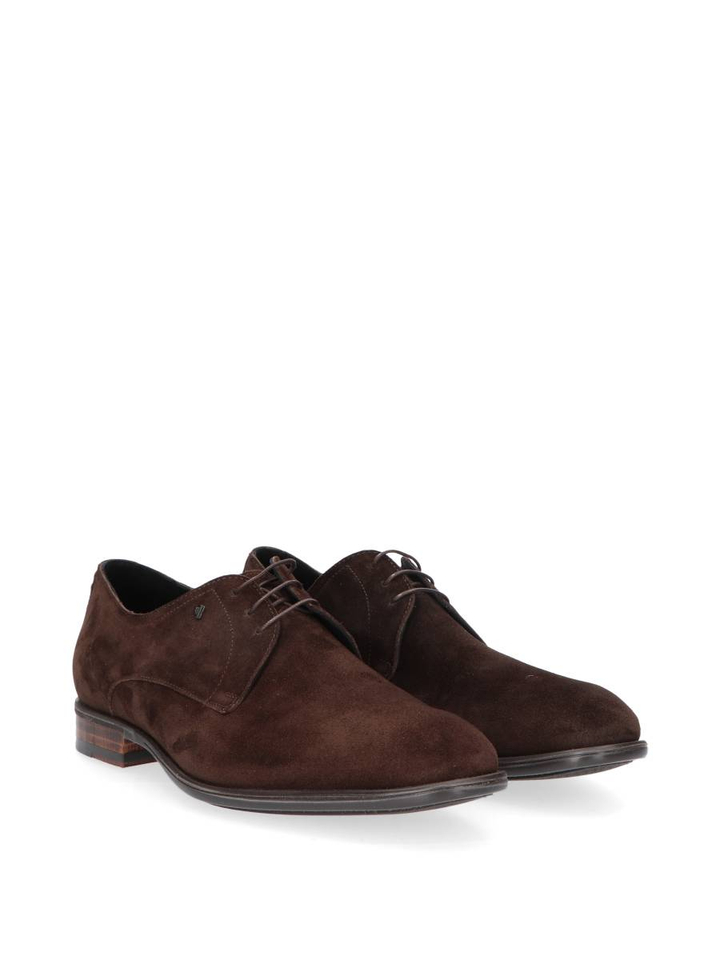 Donkerbruin geklede schoenen Terra Floris Van Bommel
