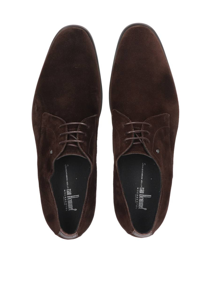 Donkerbruin geklede schoenen Terra Floris Van Bommel