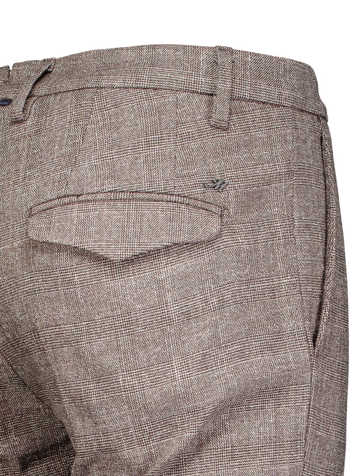 Bruine broek in ruit motief Masons