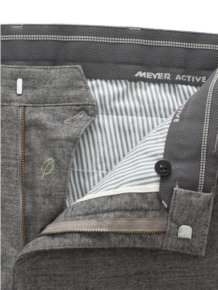 Grijze geklede broek Bonn Flannel Meyer