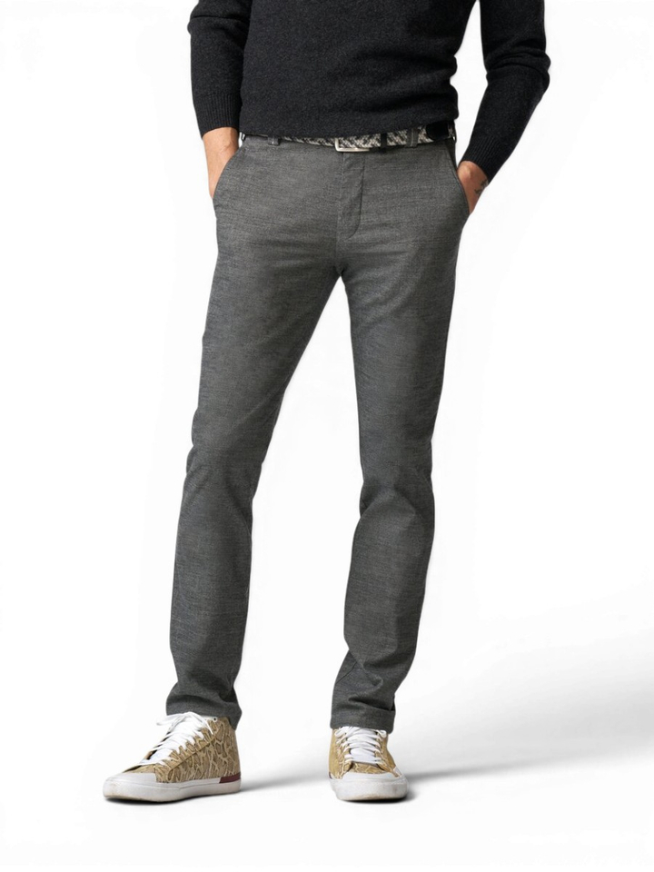 Grijze geklede broek Bonn Flannel Meyer
