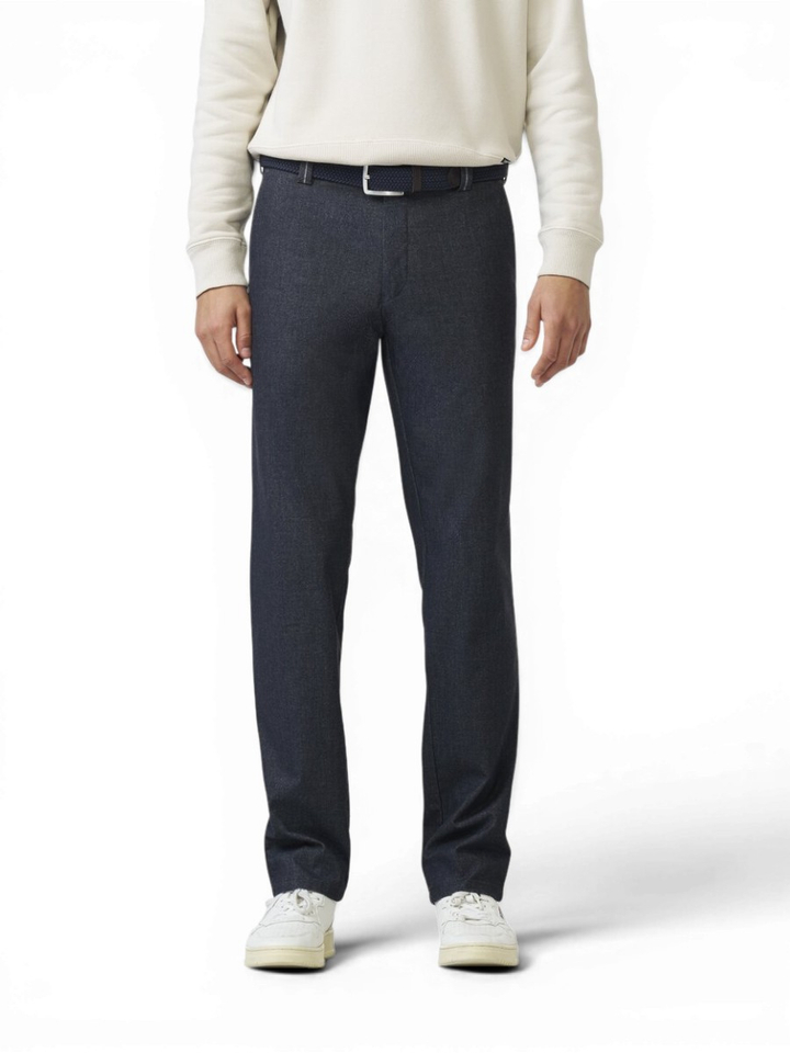 Donkerblauwe broek Bonn Flannel Meyer