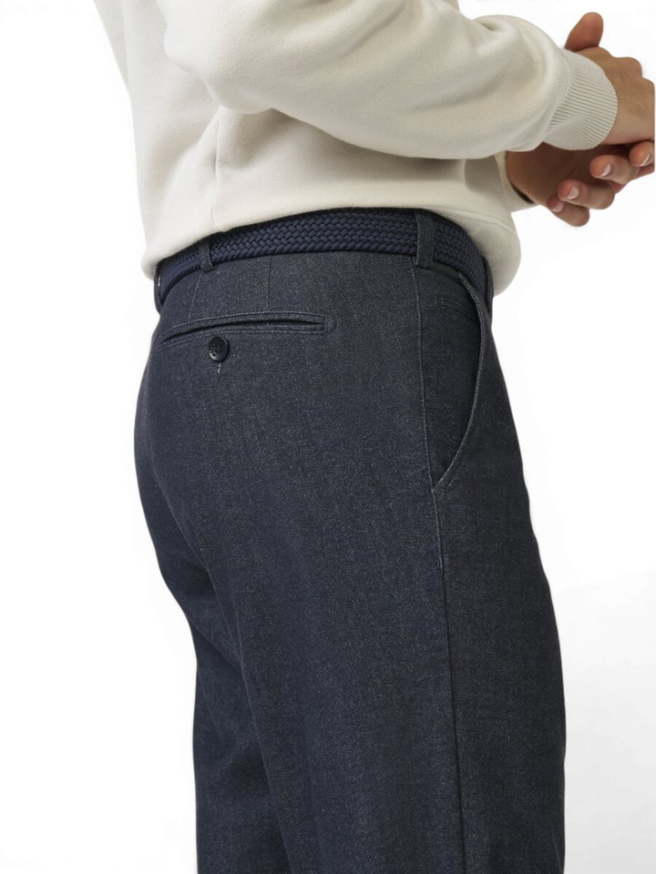 Donkerblauwe broek Bonn Flannel Meyer