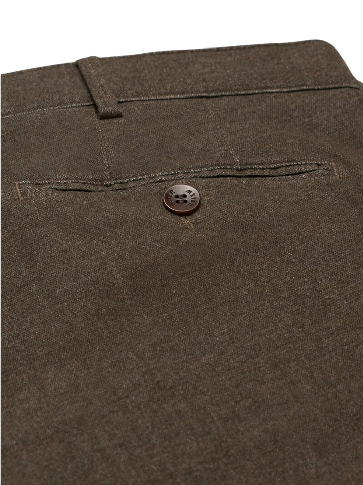 Bruine geklede broek Bonn Flannel Meyer