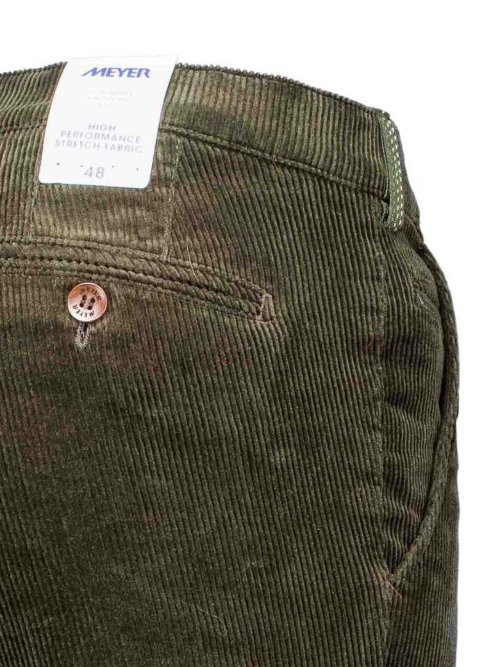 Donkerbruine ribfluwelen broek Bonn Meyer