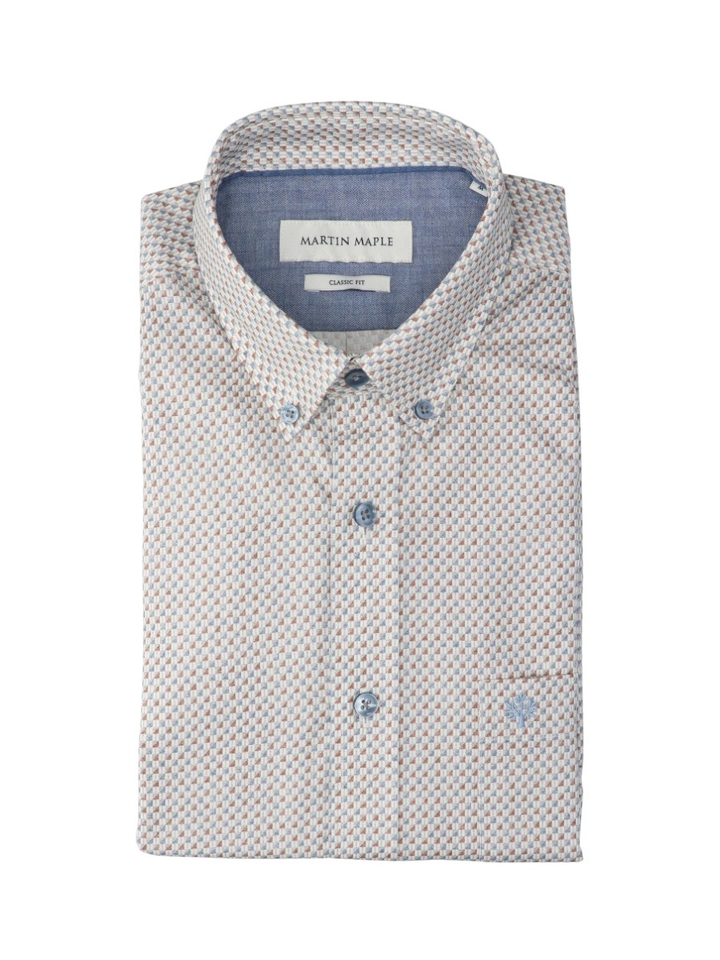 Multicolor hemd (classic fit) met lange mouwen Martin Maple 