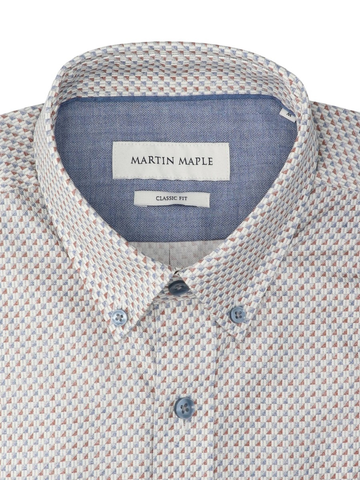 Multicolor hemd (classic fit) met lange mouwen Martin Maple 
