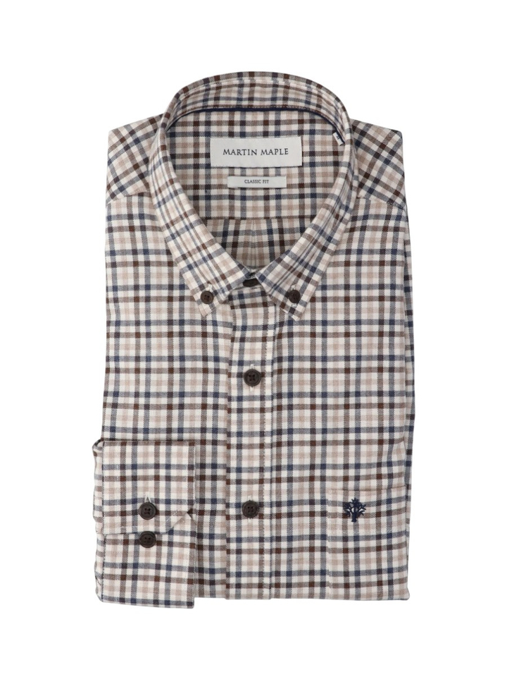 Multicolor geruit hemd Classic Fit Martin Maple