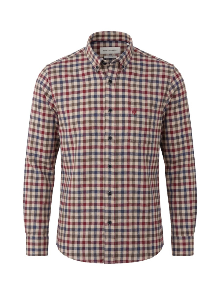Multi-color geruit hemd (classic fit) Martin Maple