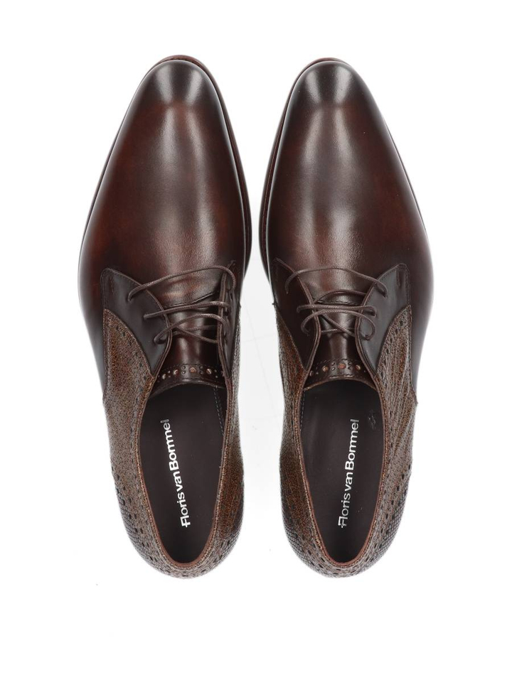Donkerbruin geklede schoenen De Stapper Floris Van Bommel 