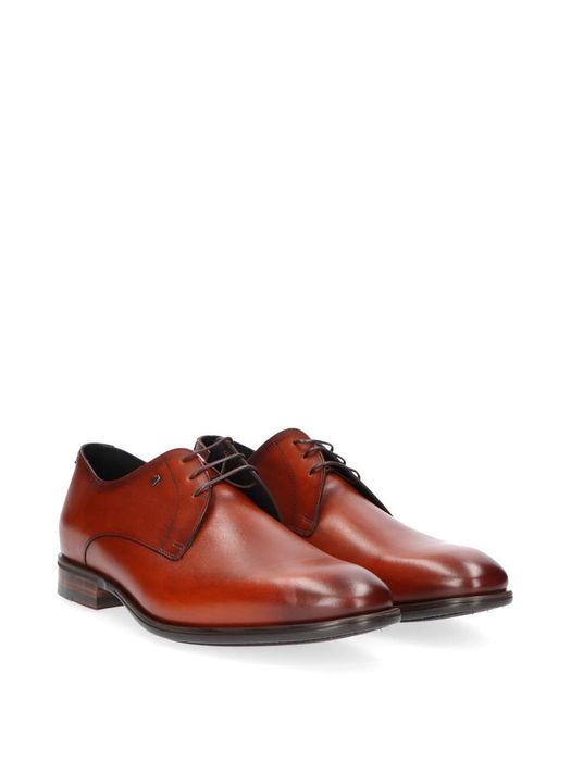 Cognac geklede schoen Terra Floris Van Bommel
