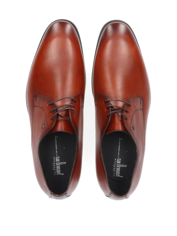 Cognac geklede schoen Terra Floris Van Bommel